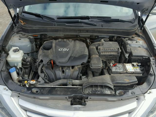 5NPEB4AC2EH822079 - 2014 HYUNDAI SONATA GLS SILVER photo 7