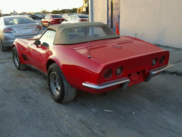 194670S414970 - 1970 CHEVROLET CORVETTE RED photo 3