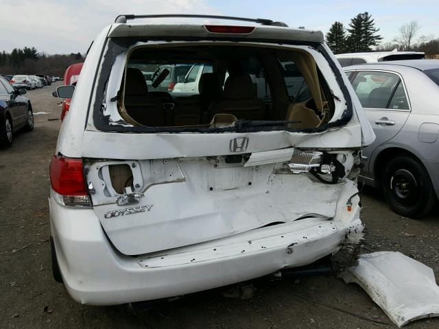 5FNRL38618B069835 - 2008 HONDA ODYSSEY EX WHITE photo 9