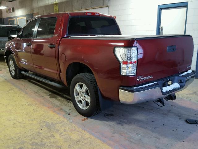 5TBDV54178S496693 - 2008 TOYOTA TUNDRA CRE RED photo 3