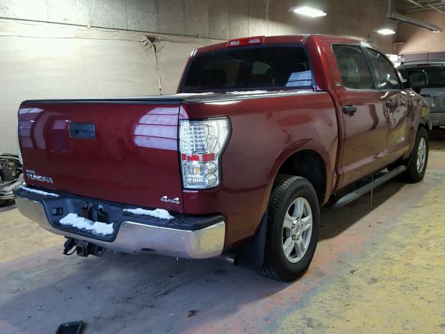 5TBDV54178S496693 - 2008 TOYOTA TUNDRA CRE RED photo 4