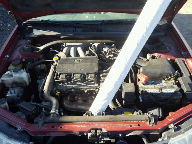 2T1FF28P52C561695 - 2002 TOYOTA CAMRY SOLA RED photo 7