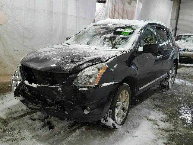 JN8AS5MV0DW129350 - 2013 NISSAN ROGUE S BLACK photo 2