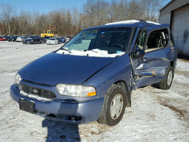 4N2XN11T6XD803135 - 1999 NISSAN QUEST SE BLUE photo 2