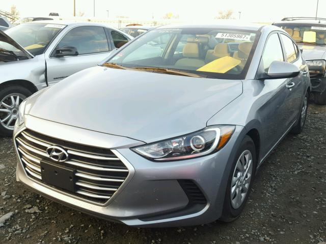 5NPD74LF5HH075280 - 2017 HYUNDAI ELANTRA SE SILVER photo 2