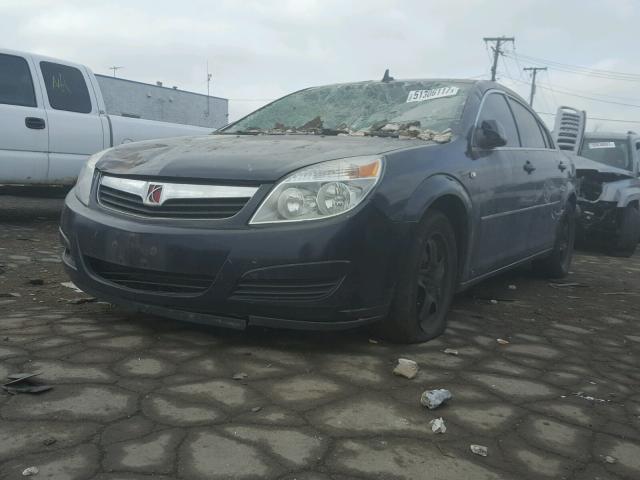 1G8ZS57N18F122899 - 2008 SATURN AURA XE BLUE photo 2