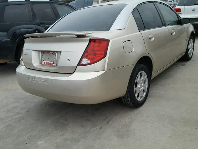 1G8AJ52F33Z143888 - 2003 SATURN ION LEVEL GOLD photo 4