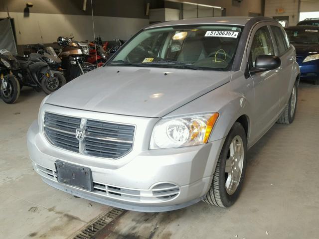 1B3HB48A09D149923 - 2009 DODGE CALIBER SX SILVER photo 2