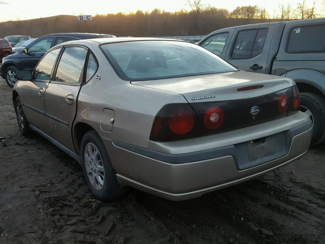 2G1WF52E549432974 - 2004 CHEVROLET IMPALA TAN photo 3