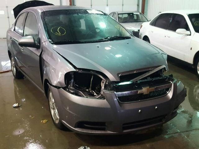 KL1TD5DE6BB222299 - 2011 CHEVROLET AVEO LS GRAY photo 1