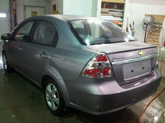 KL1TD5DE6BB222299 - 2011 CHEVROLET AVEO LS GRAY photo 3