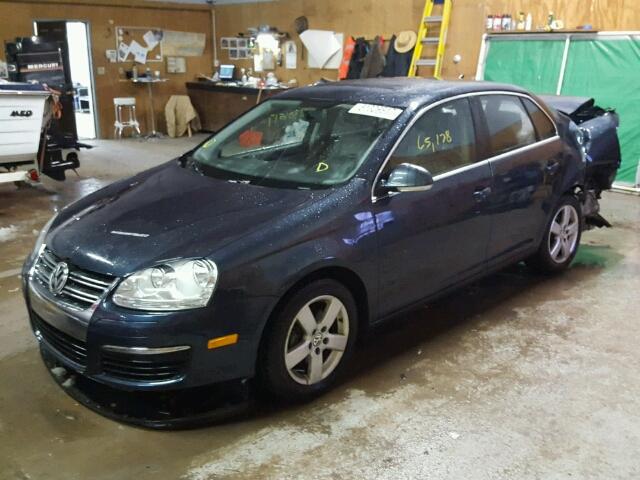 3VWRM71K29M071504 - 2009 VOLKSWAGEN JETTA SE BLUE photo 2