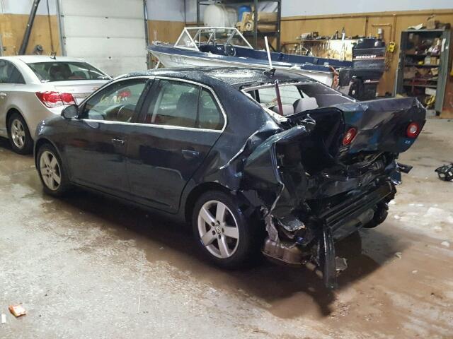 3VWRM71K29M071504 - 2009 VOLKSWAGEN JETTA SE BLUE photo 3