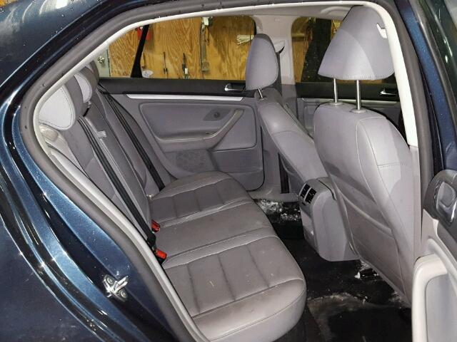 3VWRM71K29M071504 - 2009 VOLKSWAGEN JETTA SE BLUE photo 6