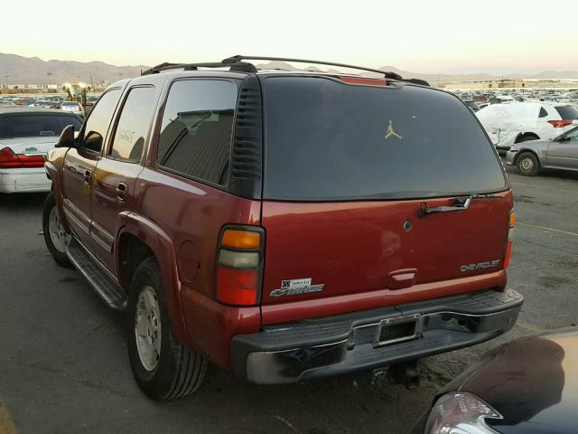 1GNEC13Z14R271512 - 2004 CHEVROLET TAHOE C150 BURGUNDY photo 3