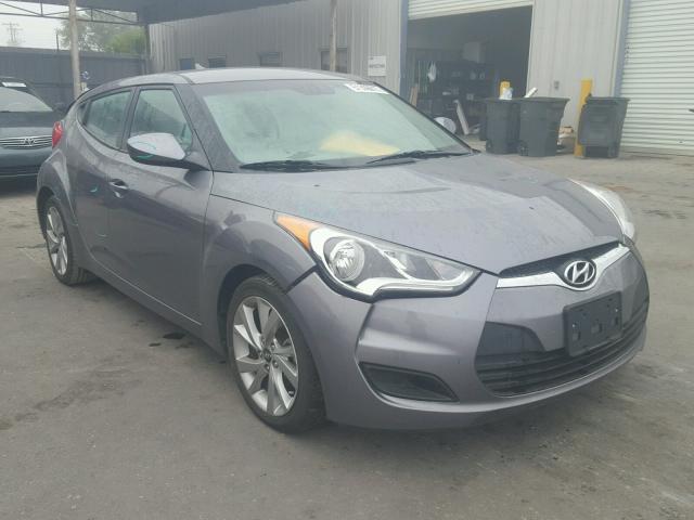 KMHTC6AD6GU271197 - 2016 HYUNDAI VELOSTER B GRAY photo 1