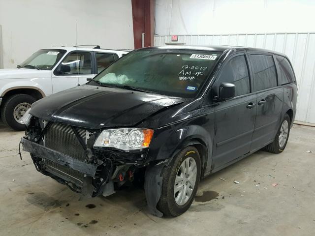 2C4RDGBG3ER452469 - 2014 DODGE GRAND CARA BLACK photo 2