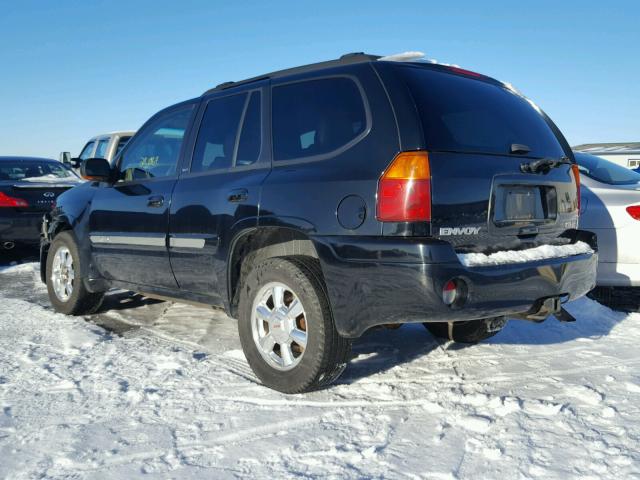 1GKDT13S242223571 - 2004 GMC ENVOY BLACK photo 3