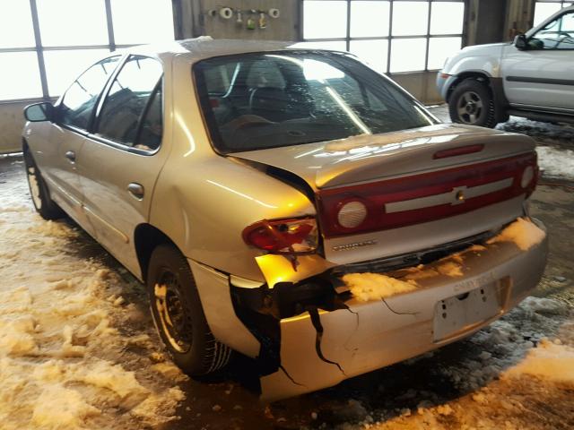 1G1JC54F237326362 - 2003 CHEVROLET CAVALIER SILVER photo 3