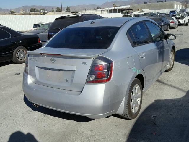 3N1AB6AP8BL693518 - 2011 NISSAN SENTRA 2.0 SILVER photo 4