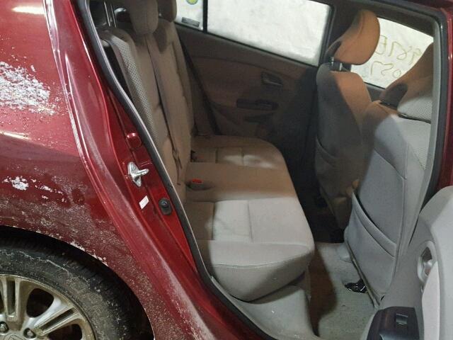 JHMZE2H76AS003057 - 2010 HONDA INSIGHT EX RED photo 6