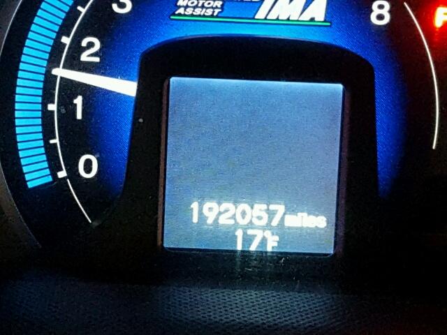 JHMZE2H76AS003057 - 2010 HONDA INSIGHT EX RED photo 8