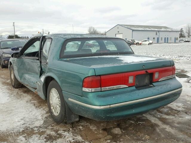 1MELM6247TH603357 - 1996 MERCURY COUGAR XR7 GREEN photo 3