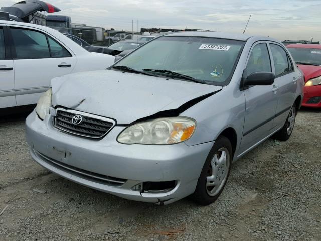 2T1BR32E65C339495 - 2005 TOYOTA COROLLA CE SILVER photo 2