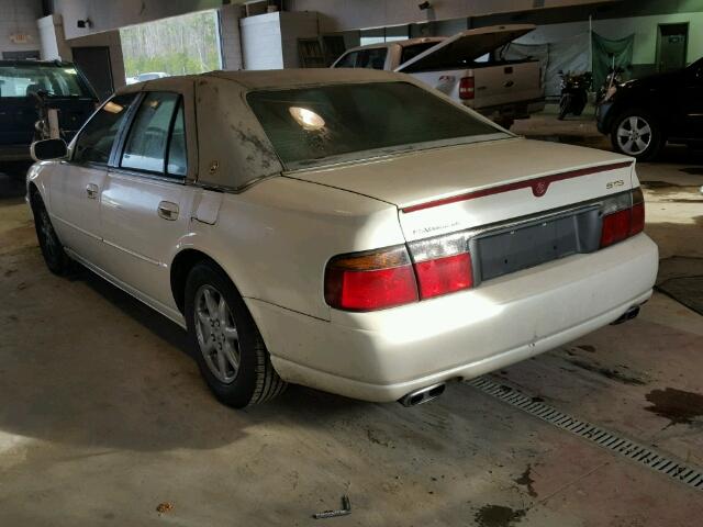 1G6KY549X1U131375 - 2001 CADILLAC SEVILLE ST WHITE photo 3