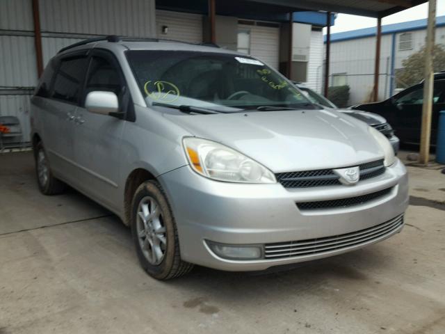 5TDZA22C44S126324 - 2004 TOYOTA SIENNA XLE SILVER photo 1