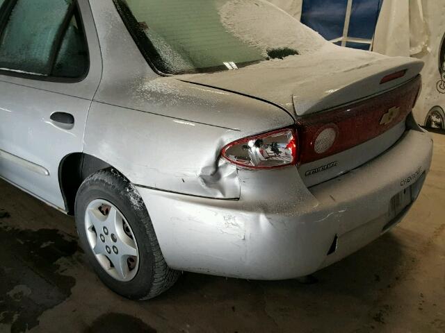 1G1JC52F647153837 - 2004 CHEVROLET CAVALIER SILVER photo 9