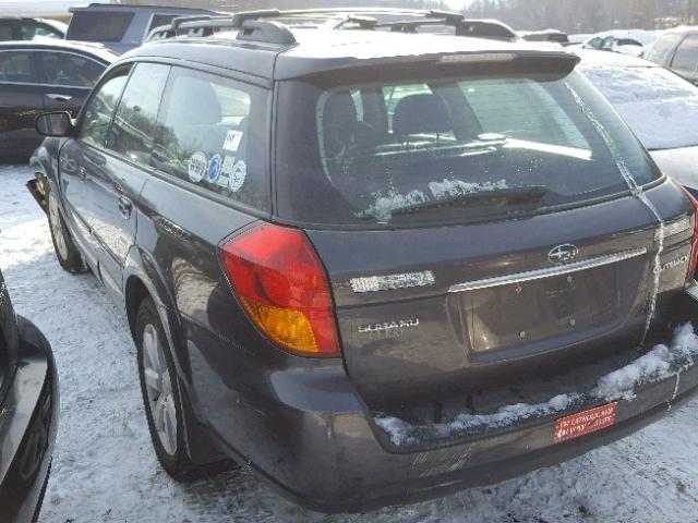 4S4BP62C477324970 - 2007 SUBARU LEGACY OUT GRAY photo 3