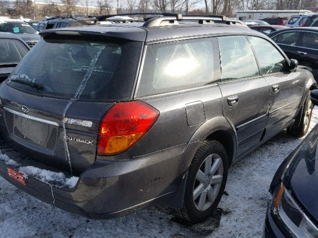 4S4BP62C477324970 - 2007 SUBARU LEGACY OUT GRAY photo 4