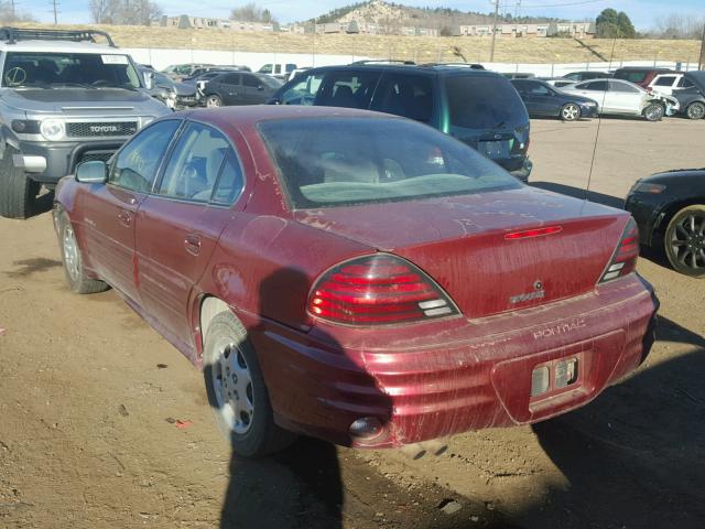 1G2NE52T6YM770577 - 2000 PONTIAC GRAND AM S RED photo 3