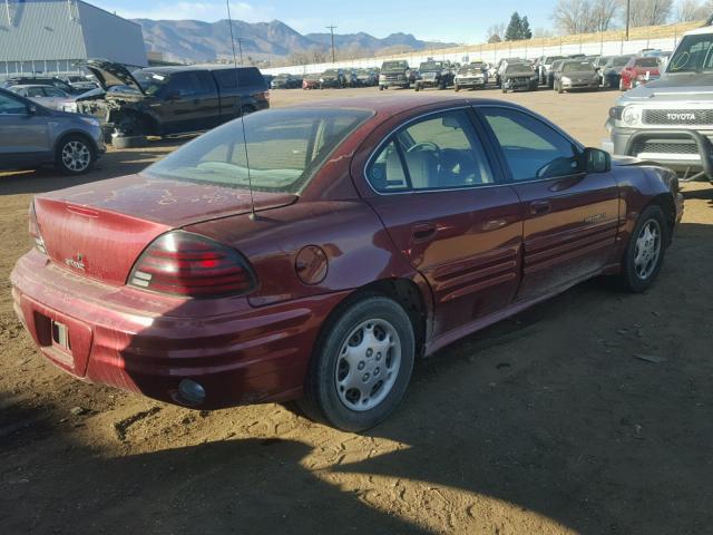 1G2NE52T6YM770577 - 2000 PONTIAC GRAND AM S RED photo 4