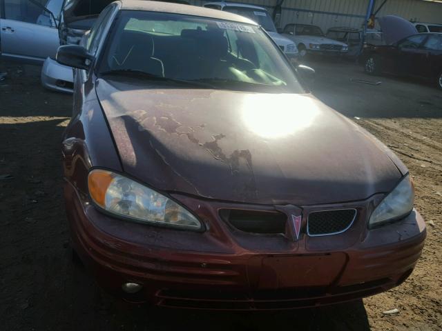 1G2NE52T6YM770577 - 2000 PONTIAC GRAND AM S RED photo 9