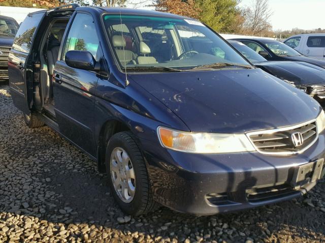 5FNRL18933B036083 - 2003 HONDA ODYSSEY EX BLUE photo 1