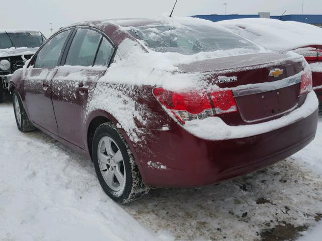 1G1PE5SBXG7194865 - 2016 CHEVROLET CRUZE LIMI BURGUNDY photo 3