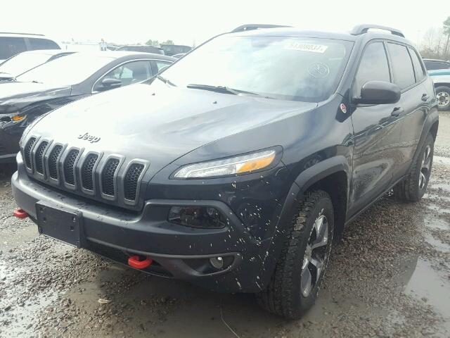 1C4PJMBB1HW528608 - 2017 JEEP CHEROKEE T GRAY photo 2