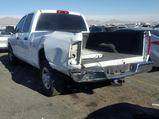 3D7KA28D54G274620 - 2004 DODGE RAM 2500 S WHITE photo 3