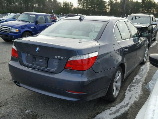 WBANU53598CT15689 - 2008 BMW 528 I GRAY photo 4