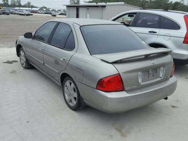 3N1CB51D56L453437 - 2006 NISSAN SENTRA 1.8 BEIGE photo 3