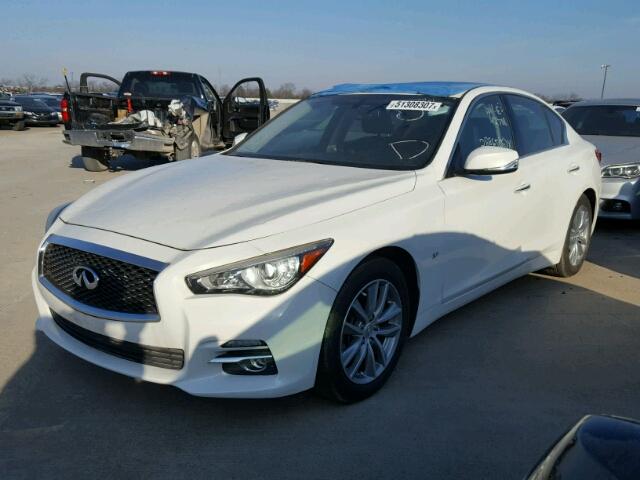 JN1BV7AP0EM672061 - 2014 INFINITI Q50 BASE Blanco foto 2