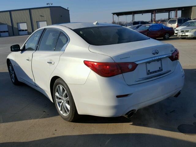 JN1BV7AP0EM672061 - 2014 INFINITI Q50 BASE WHITE photo 3