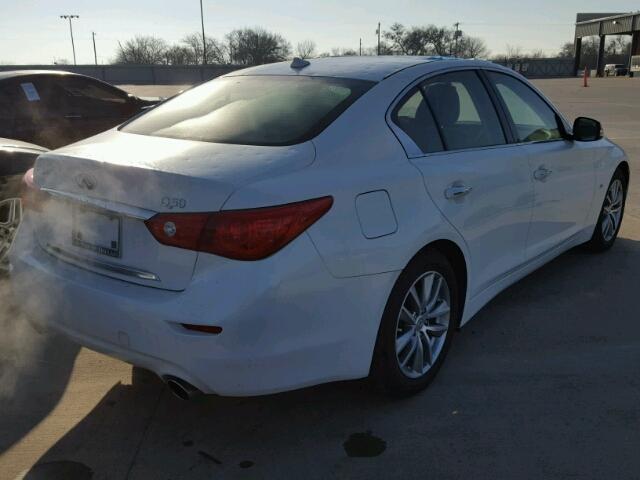 JN1BV7AP0EM672061 - 2014 INFINITI Q50 BASE Blanco foto 4