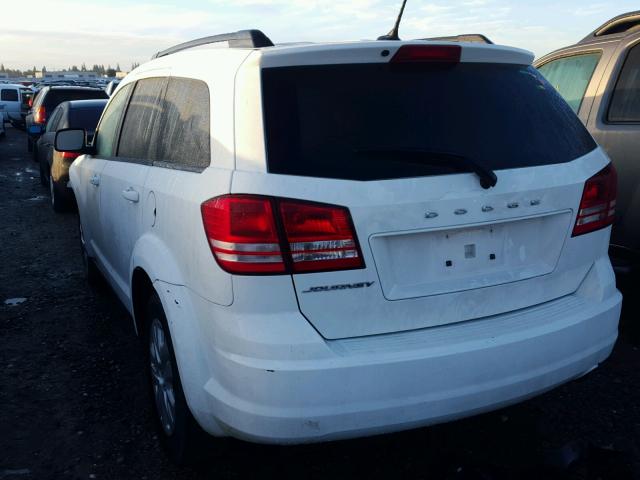 3C4PDCAB4HT551535 - 2017 DODGE JOURNEY SE WHITE photo 3