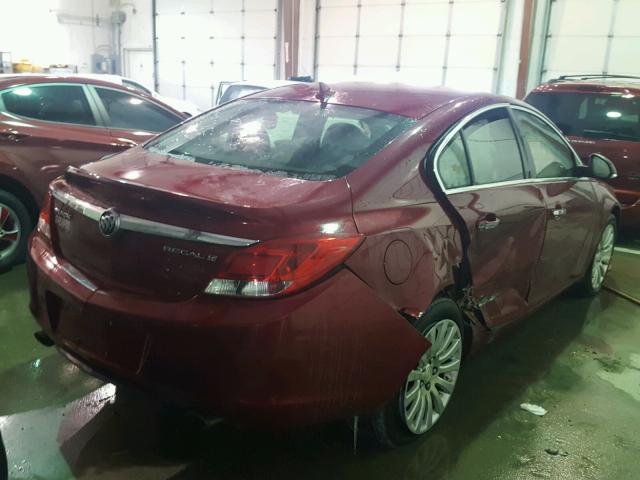 2G4GS5EV2C9215296 - 2012 BUICK REGAL PREM BURGUNDY photo 4