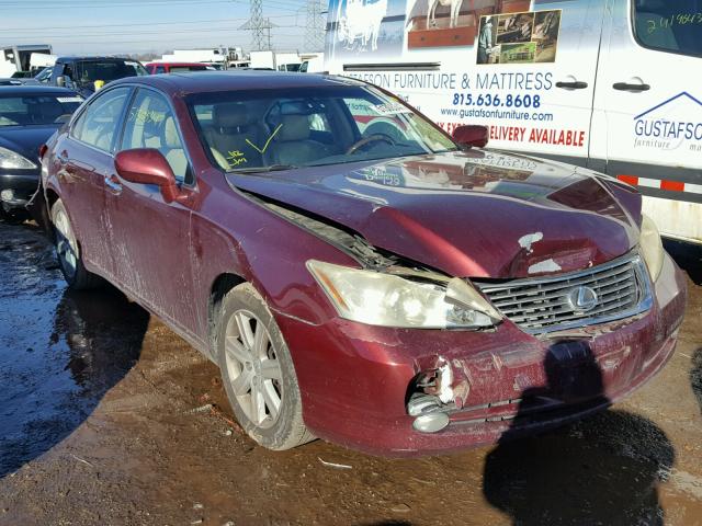 JTHBJ46G072103269 - 2007 LEXUS ES 350 MAROON photo 1