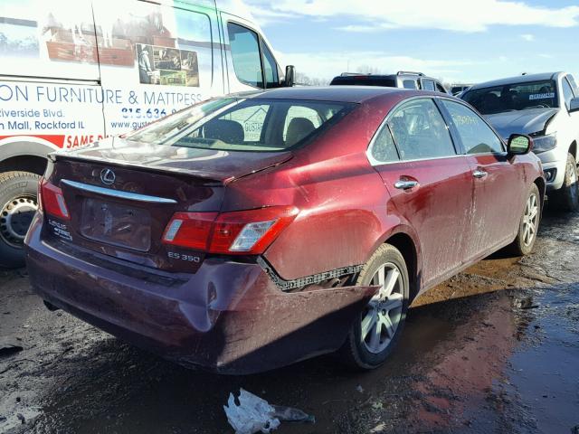 JTHBJ46G072103269 - 2007 LEXUS ES 350 MAROON photo 4