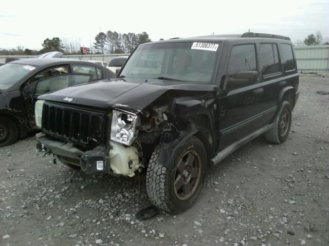 1J8HG48N36C168656 - 2006 JEEP COMMANDER BLACK photo 2
